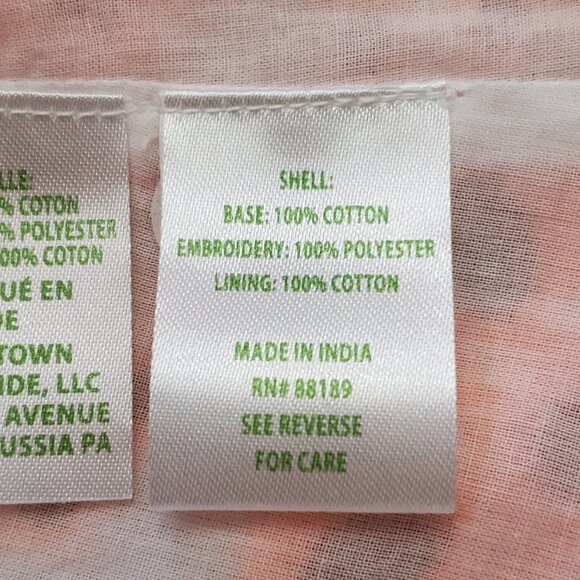 Lilly Pulitzer Kerrigan Elbow Sleeve Top Cantaloupe Funflower Eyelet Size Small - Picture 11 of 13